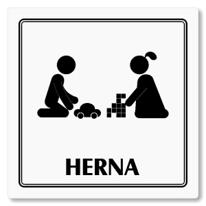 Herna, 80x80mm, bílá, Utah